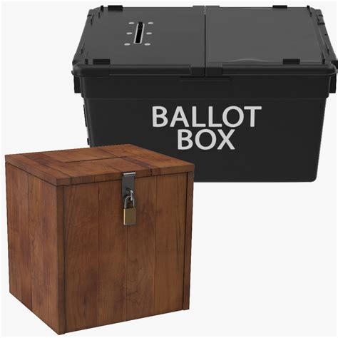 3d voting ballot boxes
