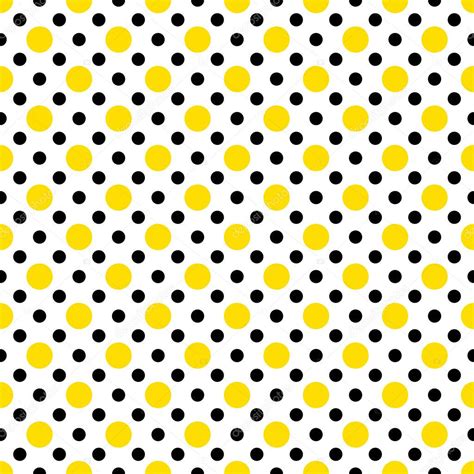 Yellow & Black Polka Dots on White — Stock Photo © SongPixels #9264851