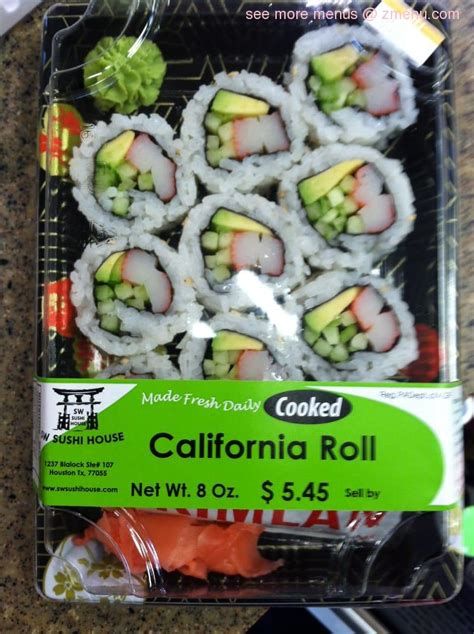 Online Menu of Kroger Sushi Bar Restaurant, Little Elm, Texas, 75068 - Zmenu