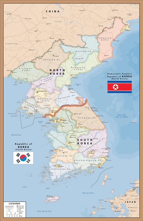 Political Map Of Korea