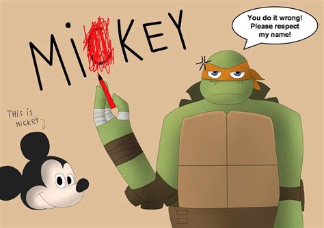 TMNT - Mikey, not Mickey! by Felhesznelenev.deviantart.com on ...