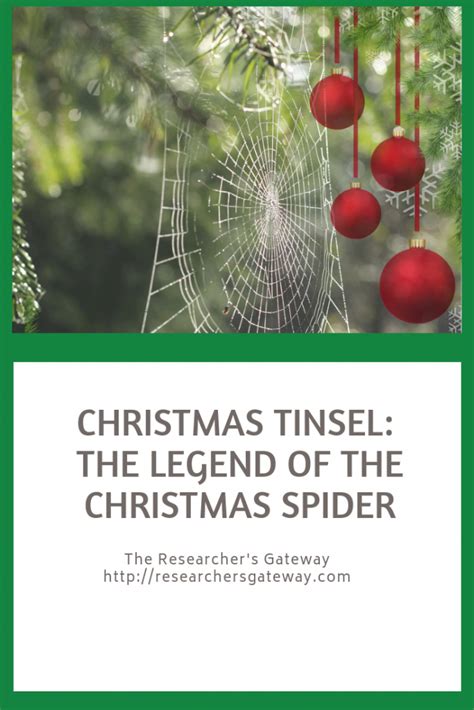 Christmas Tinsel: The Legend of the Christmas Spider - The Researcher's ...