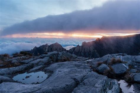 Kota Kinabalu Summit at Sunrise Editorial Photography - Image of asia ...