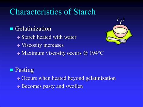 PPT - Characteristics of Starch PowerPoint Presentation - ID:506866