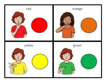 colors in sign language printable - Corrine Snipes