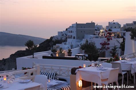 Sunset Restaurant, Oia, Santorini – Corin Pratt