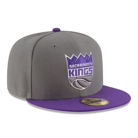 Men's New Era Gray Sacramento Kings New Logo 59FIFTY Fitted Hat ...