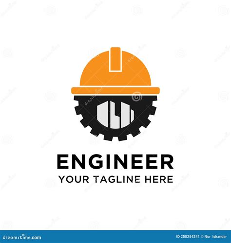 Civil Building Engineering Logo Design Template Stock Illustration - Illustration of engineering ...