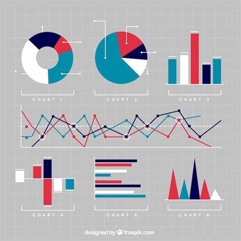 Variety of charts Vector | Free Download