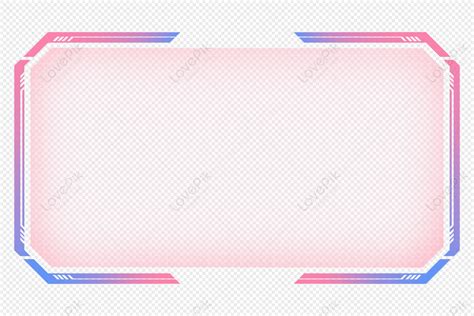 Luminescent Modern Geometric Technology Border, Gray Square, Gray Lines ...