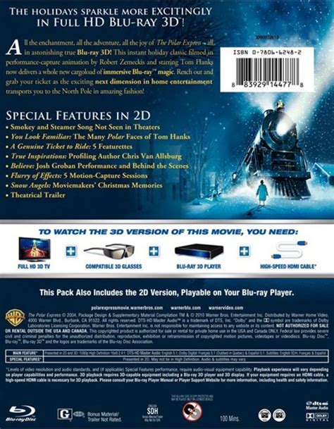 Polar Express 3D, The (Blu-ray 3D) (Blu-ray 2004) | DVD Empire