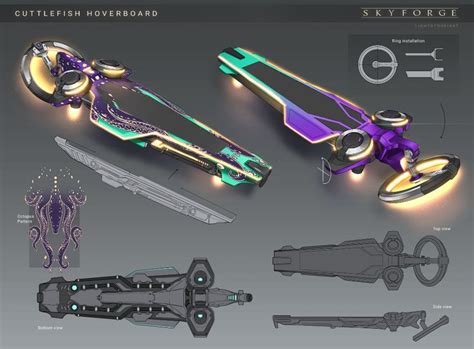 ArtStation - Skyforge | Cuttlefish Hoverboard | Future technology concept, Hoverboard ...