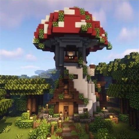 mc mushroom house | Minecraft cottage, Minecraft houses, Minecraft ...