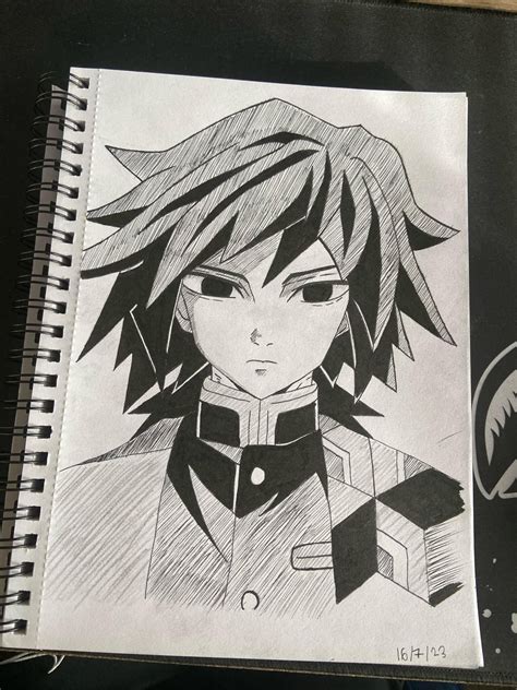 Just finished my giyu tomioka drawing what do ya think?! :) : r ...