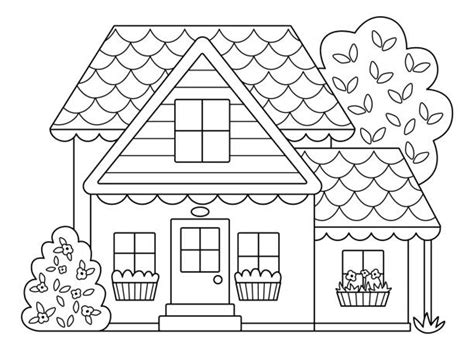 3.200+ House Coloring Page Ilustraciones de Stock, gráficos vectoriales ...