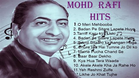 Best songs of Mohammad Rafi.. Hits of Mohammad Rafi..Evergreen 90's songs.. - YouTube