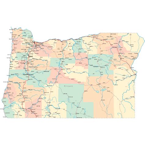 Oregon Road Map - OR Road Map - Oregon Highway Map
