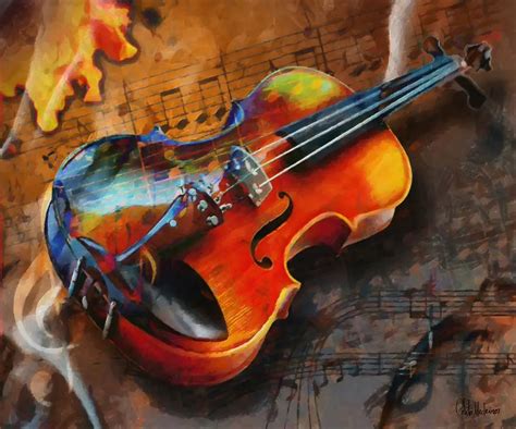 Modern Abstract Oil Painting Handpainted Violin Concerto Celito ...