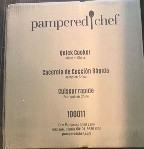 Pampered Chef 100011 Quick Cooker 6-qt 12”x13”x12.5 Steam Safety ...