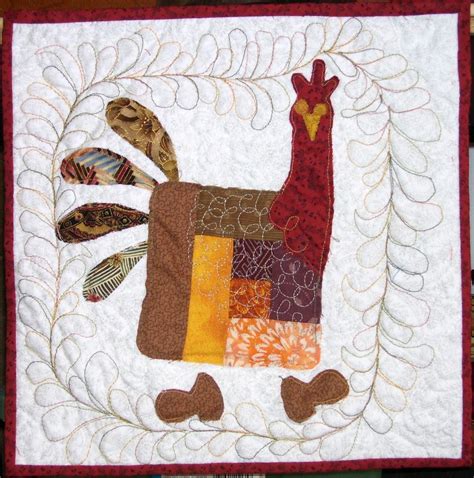 Quilted Chicken Art Quilt