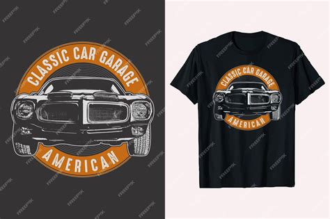 Premium Vector | American classic car garage vector car logo tshirt designlogo style vintage car ...