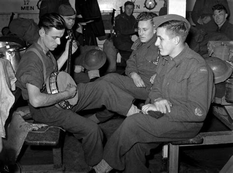 Unidentified Canadian soldiers relaxing aboard the troopsh… | Flickr