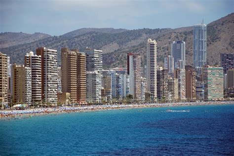 Skyline Benidorm stock photo. Image of costa, europe - 12027260