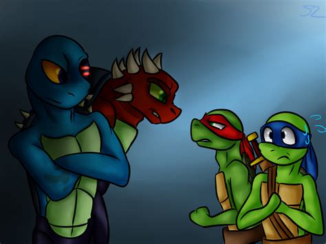 2k12 Raph And Leo Meets Dark Raph And Leo by Atomic52 on DeviantArt