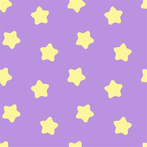 Seamless background with yellow stars pattern on pastel purple background. | Purple backgrounds ...