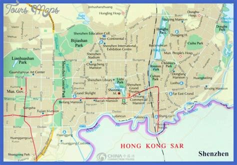 Shenzhen Map Tourist Attractions - ToursMaps.com