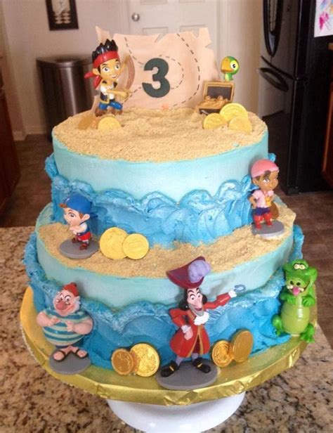 Jake and the Neverland Pirates | Pirate birthday cake, Boy birthday cake, Themed cakes