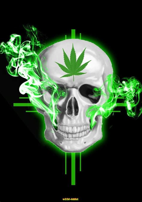 Weed Skull Wallpapers - Top Free Weed Skull Backgrounds - WallpaperAccess