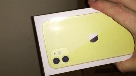 Iphone 11 yellow 256gb unboxing - YouTube