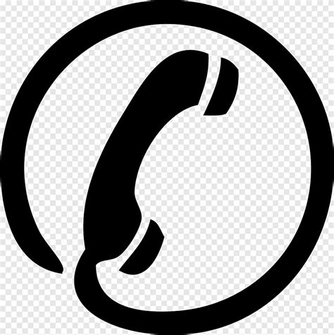 Black and white, Computer Icons Telephone Mobile Phones Symbol, phone ...