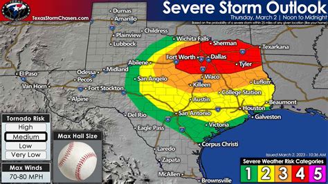 Texas Storm Chasers on Twitter: "1038AM: Latest severe weather outlook ...