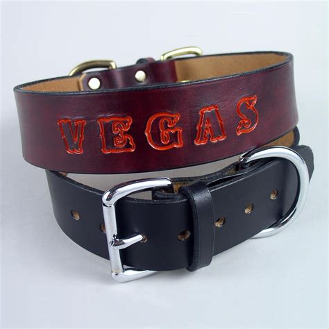 Personalized Leather Dog Collars - Custom Dog Collars