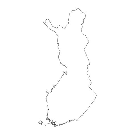 Highly detailed Finland map with borders isolated on background ...