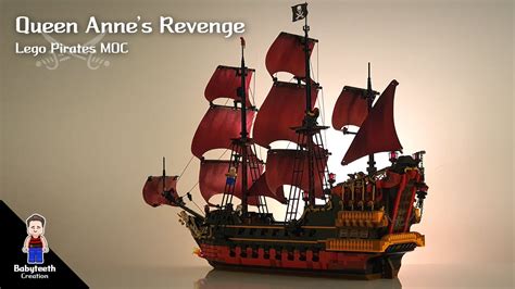 LEGO pirates MOC : Queen Anne's Revenge 레고 해적 창작 : 앤여왕의복수 - YouTube