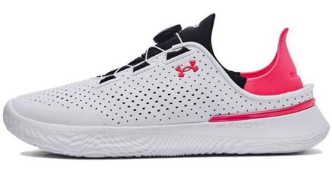 Under Armour Ua Slipspeed Training Shoes 'white Pink' | Lyst