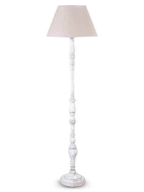 White wooden floor lamp - feeling of symmetry and fulfillment | Warisan Lighting