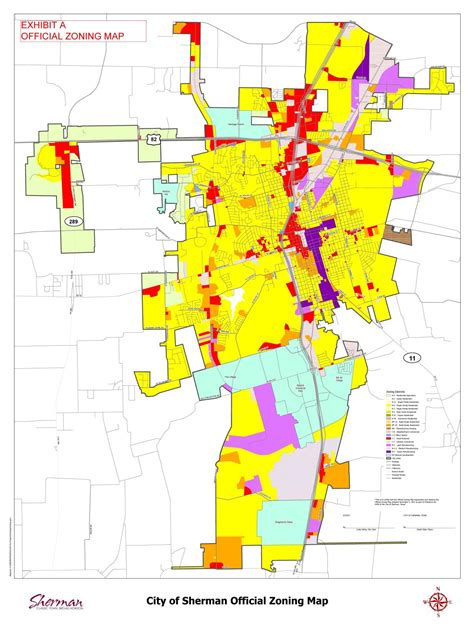 City Of Sherman Zoning Map