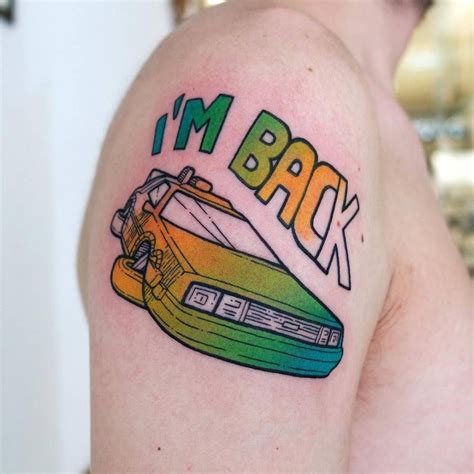 Back to the future inspired tattoo on the right upper arm. Back To The ...