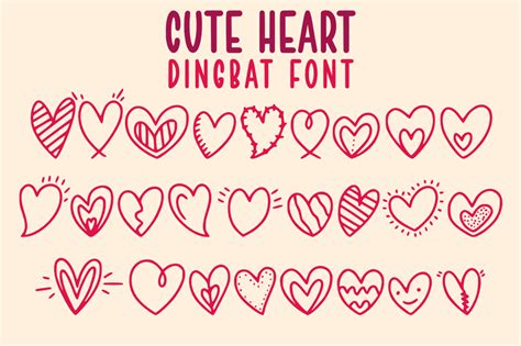 Cute Heart Schriftart | dafont.com