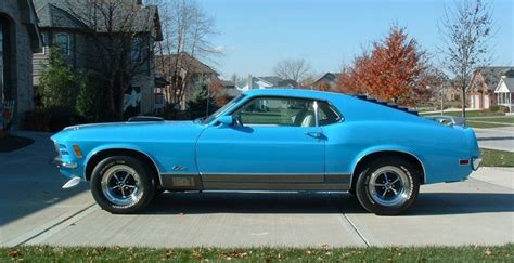 Grabber Blue 1970 Mach 1 Ford Mustang Fastback