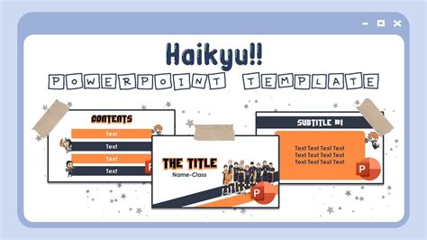 Haikyuu!! | PowerPoint Template | JemnJar in 2021 | Powerpoint templates, Powerpoint, Templates