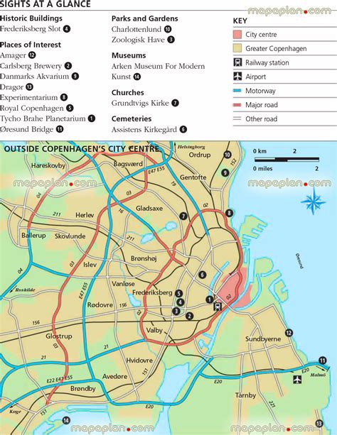 Copenhagen map - Greater Copenhagen metropolitan area free to download ...