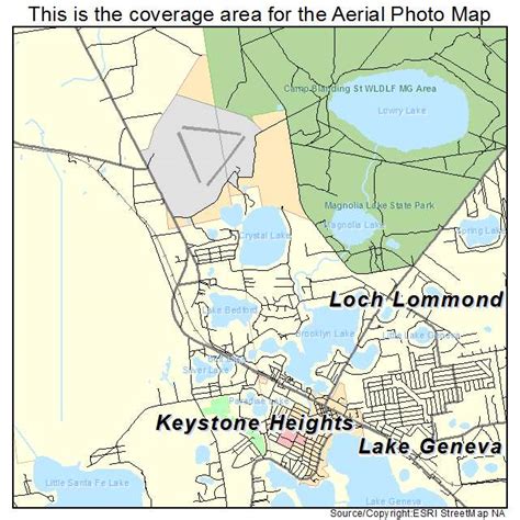 Aerial Photography Map of Keystone Heights, FL Florida