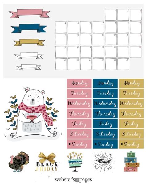 November Planner Printables – Scrap Booking