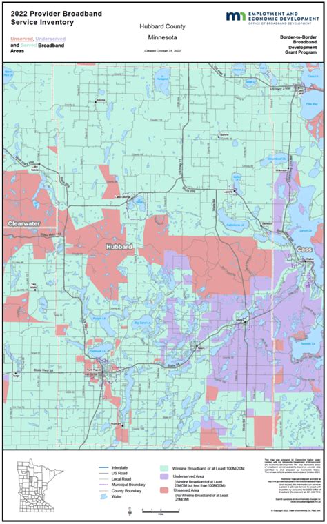 Hubbard County Minnesota Map - Gennie Clementine