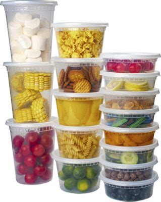 48 x Deli Containers, Assorted Sizes + Lids | BBQ Finds